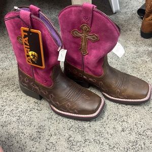 Pink Kids Ariat Boots